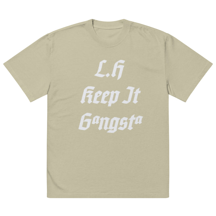 Locally Hated Merch - L.H Keep It Gangsta - Oversized faded t-shirt 