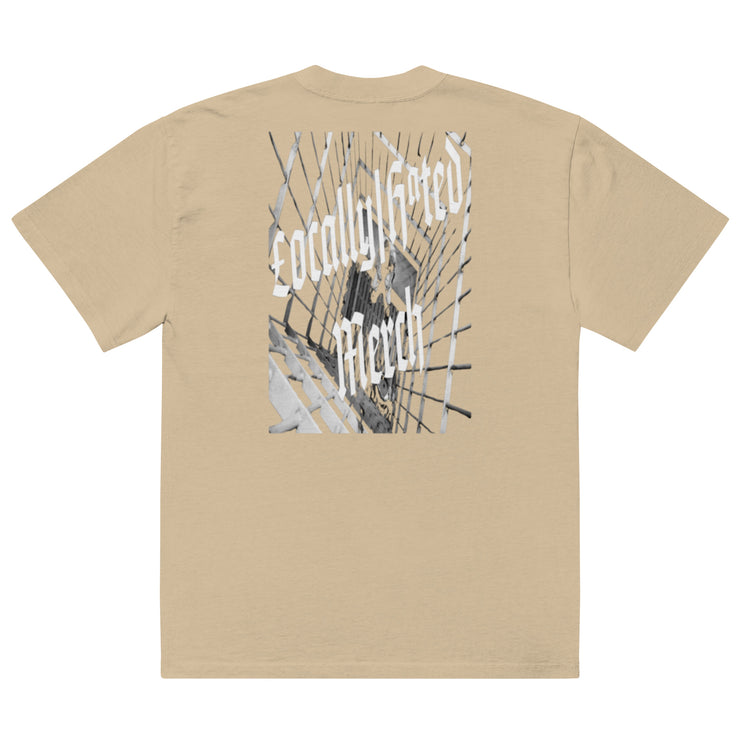 Locally Hated Merch - Jail cell - Oversized faded t-shirt 