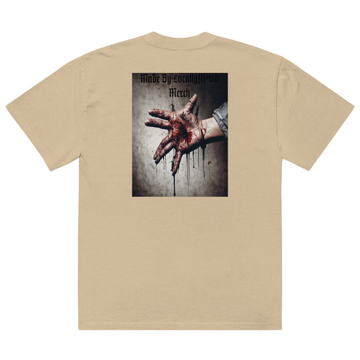 Locally Hated Merch - Oversized faded t-shirt 