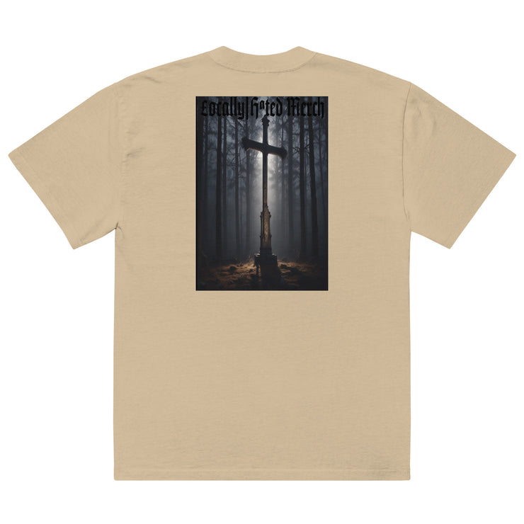 Locally Hated Merch - Cross - Oversized faded t-shirt 