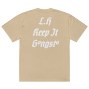 Locally Hated Merch - L.H Keep It Gangsta - Oversized faded t-shirt #1