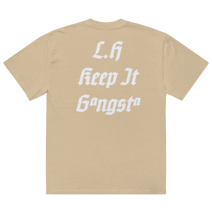 Locally Hated Merch - L.H Keep It Gangsta - Oversized faded t-shirt 