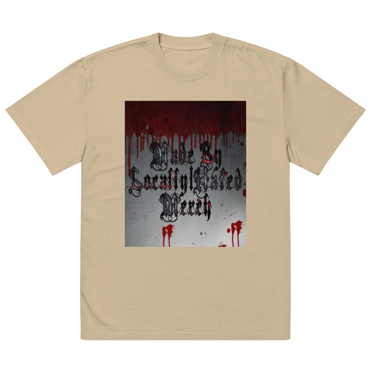 Locally Hated Merch - Blood Bath - Oversized faded t-shirt 