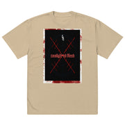 Locally Hated Merch - Red Cross Hair - Oversized faded t-shirt #1