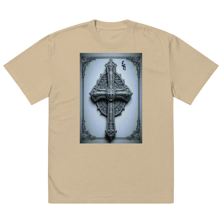 Locally Hated Merch - Cross - Oversized faded t-shirt 