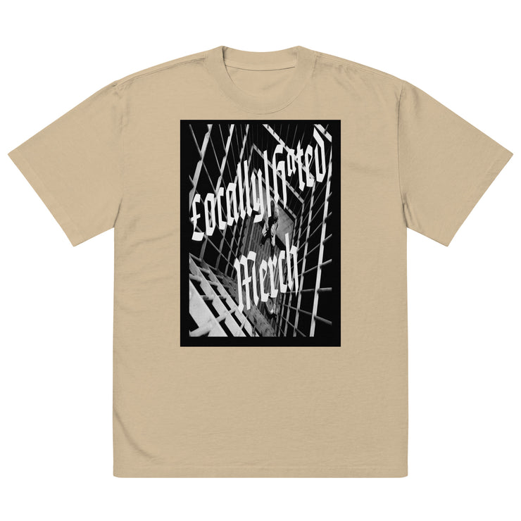 Locally Hated Merch - Jail cell - Oversized faded t-shirt 