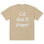 Locally Hated Merch - L.H Keep It Gangsta - Oversized faded t-shirt #1