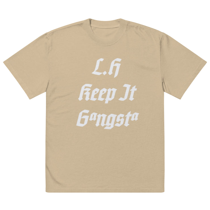 Locally Hated Merch - L.H Keep It Gangsta - Oversized faded t-shirt 