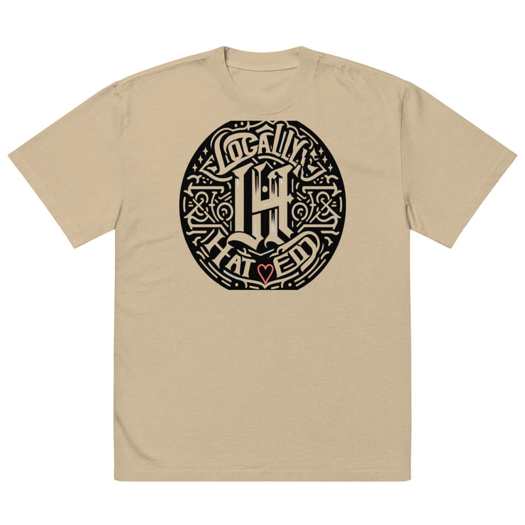 Locally Hated Merch - L.H Logo - Oversized faded t-shirt 