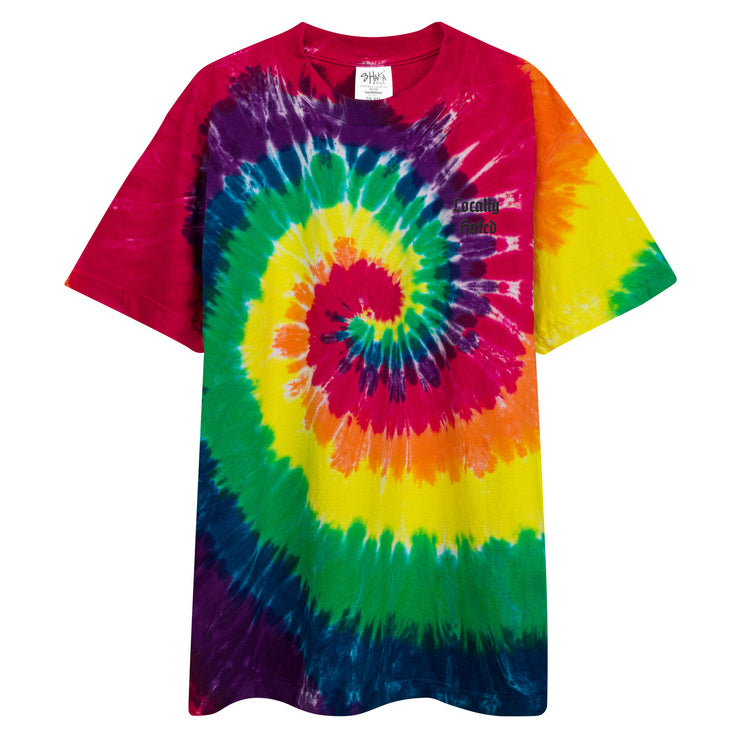 Locally Hated Merch - Locally Hated Logo - Oversized tie-dye t-shirt 