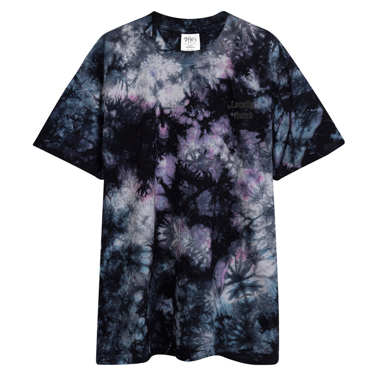 Locally Hated Merch - Locally Hated Logo - Oversized tie-dye t-shirt 