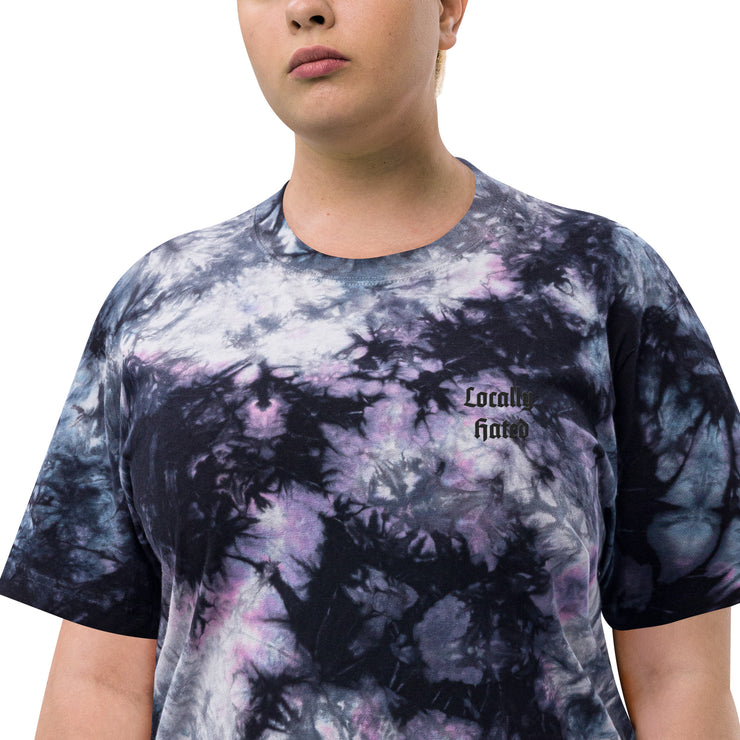 Locally Hated Merch - Locally Hated Logo - Oversized tie-dye t-shirt 