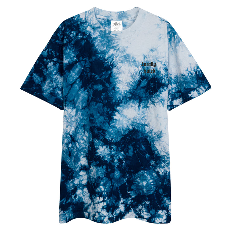 Locally Hated Merch - Locally Hated Logo - Oversized tie-dye t-shirt 