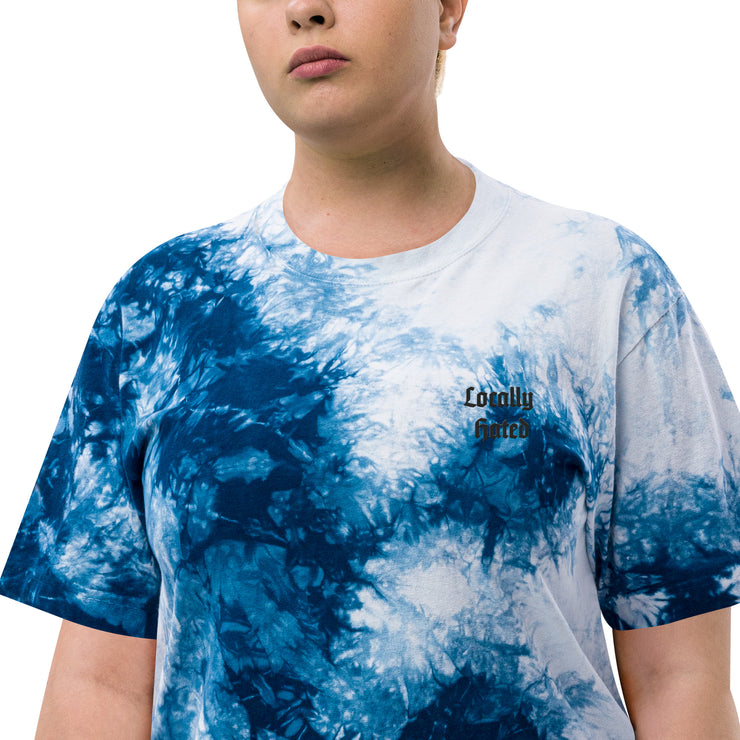 Locally Hated Merch - Locally Hated Logo - Oversized tie-dye t-shirt 