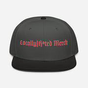 Locally Hated Merch - Red Logo - Snapback Hat #1