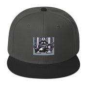 Locally Hated Merch - Purple Tommy Gun Logo - Snapback Hat #1