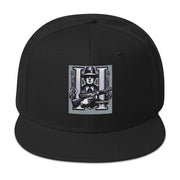 Locally Hated Merch - Purple Tommy Gun Logo - Snapback Hat #1