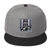 Locally Hated Merch - Purple Tommy Gun Logo - Snapback Hat #1