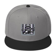 Locally Hated Merch - Purple Tommy Gun Logo - Snapback Hat #1