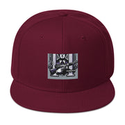 Locally Hated Merch - Purple Tommy Gun Logo - Snapback Hat #1