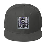 Locally Hated Merch - Purple Tommy Gun Logo - Snapback Hat #1