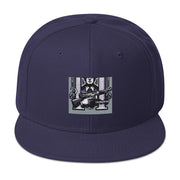 Locally Hated Merch - Purple Tommy Gun Logo - Snapback Hat #1