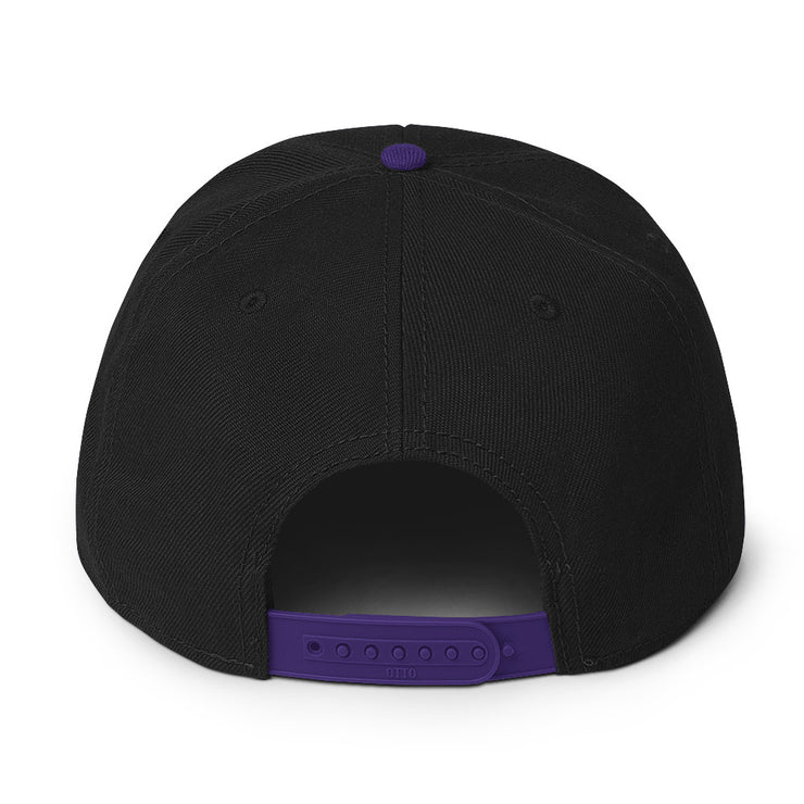 Locally Hated Merch - Purple Tommy Gun Logo - Snapback Hat 