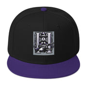 Locally Hated Merch - Purple Tommy Gun Logo - Snapback Hat #1