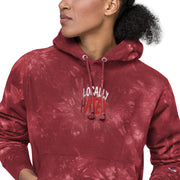 Locally Hated Merch - Locally Hated Red- Unisex Champion tie-dye hoodie #1