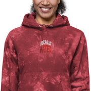 Locally Hated Merch - Locally Hated Red- Unisex Champion tie-dye hoodie #1