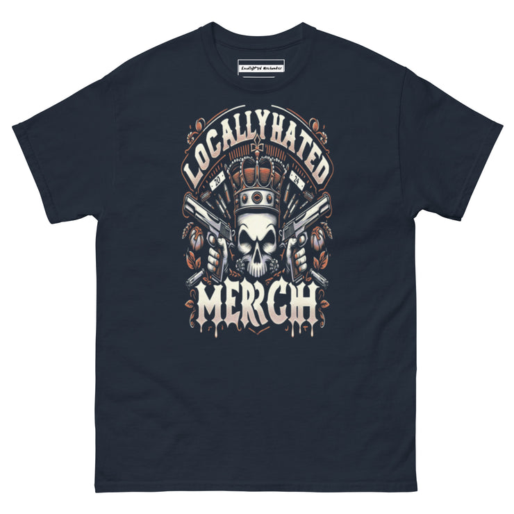 Locally Hated Merch - 2 Gun Skull Orange - Unisex classic tee 