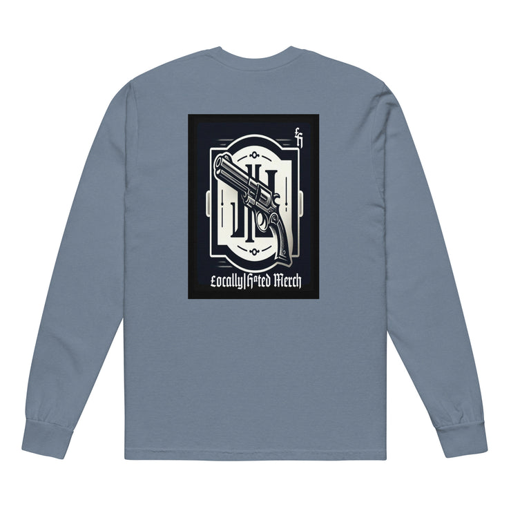 Locally Hated Merch - Logo - Garment-dyed heavyweight long-sleeve shirt 