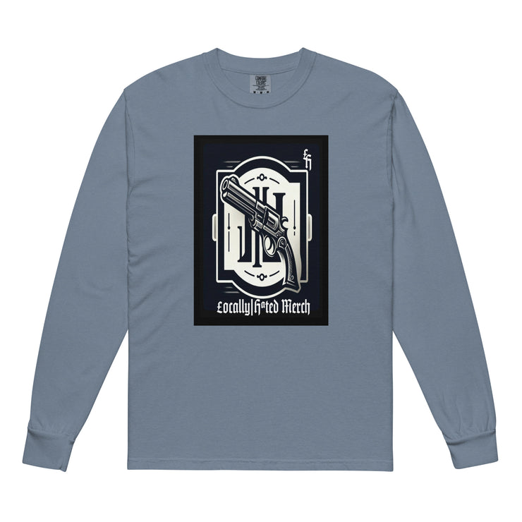 Locally Hated Merch - Logo - Garment-dyed heavyweight long-sleeve shirt 