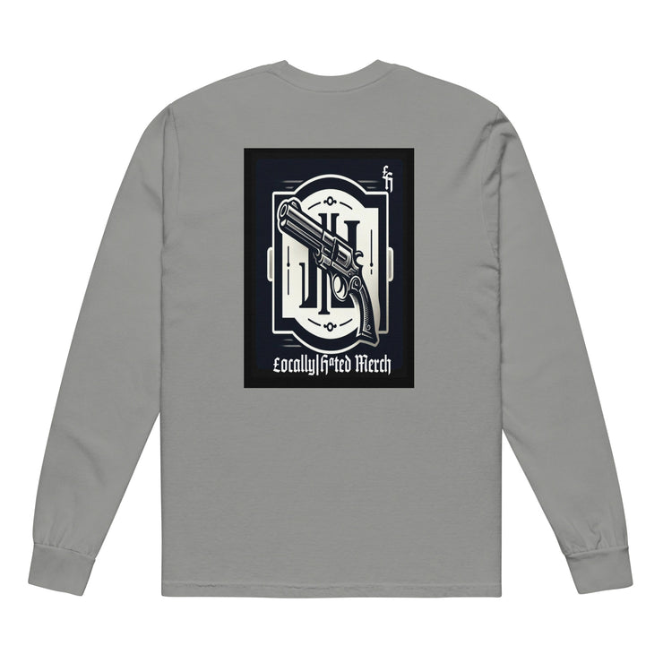 Locally Hated Merch - Logo - Garment-dyed heavyweight long-sleeve shirt 