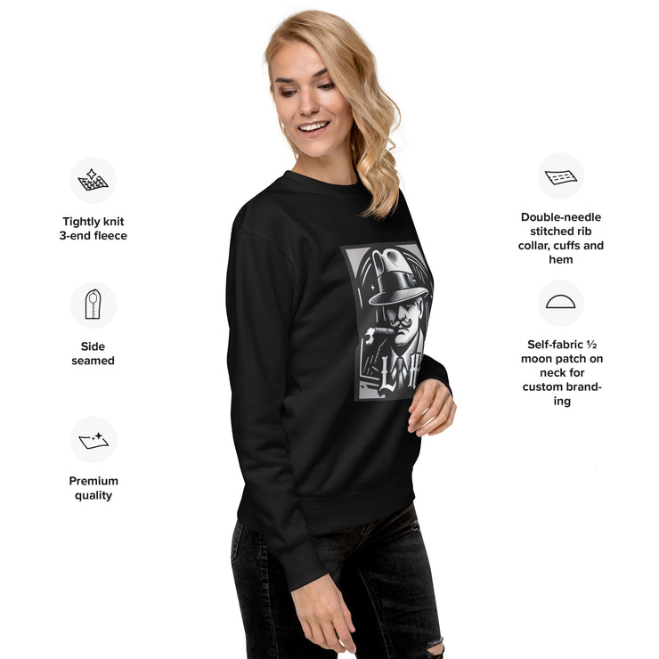 Locally Hated Merch - Gangster Smoking - Unisex Premium Sweatshirt 