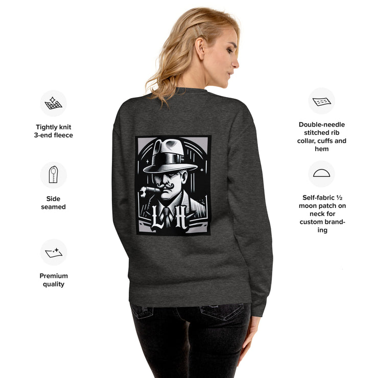 Locally Hated Merch - Gangster Smoking - Unisex Premium Sweatshirt 