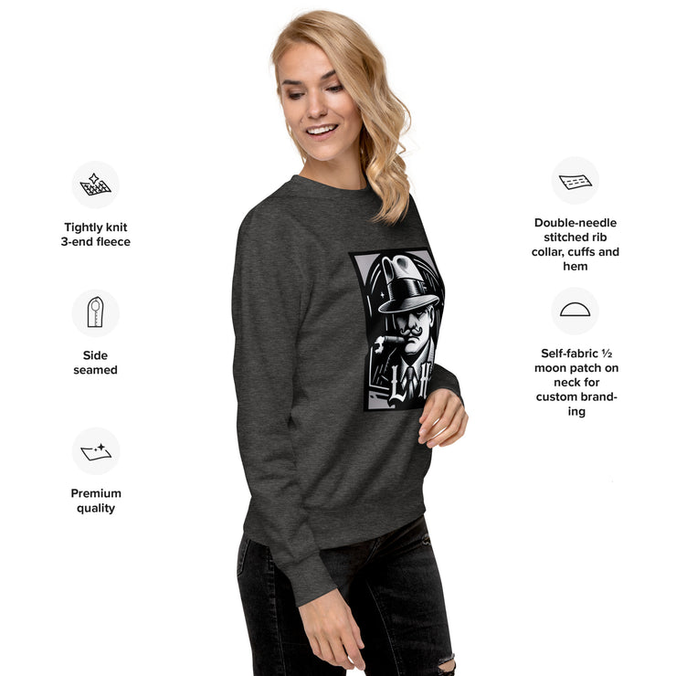 Locally Hated Merch - Gangster Smoking - Unisex Premium Sweatshirt 