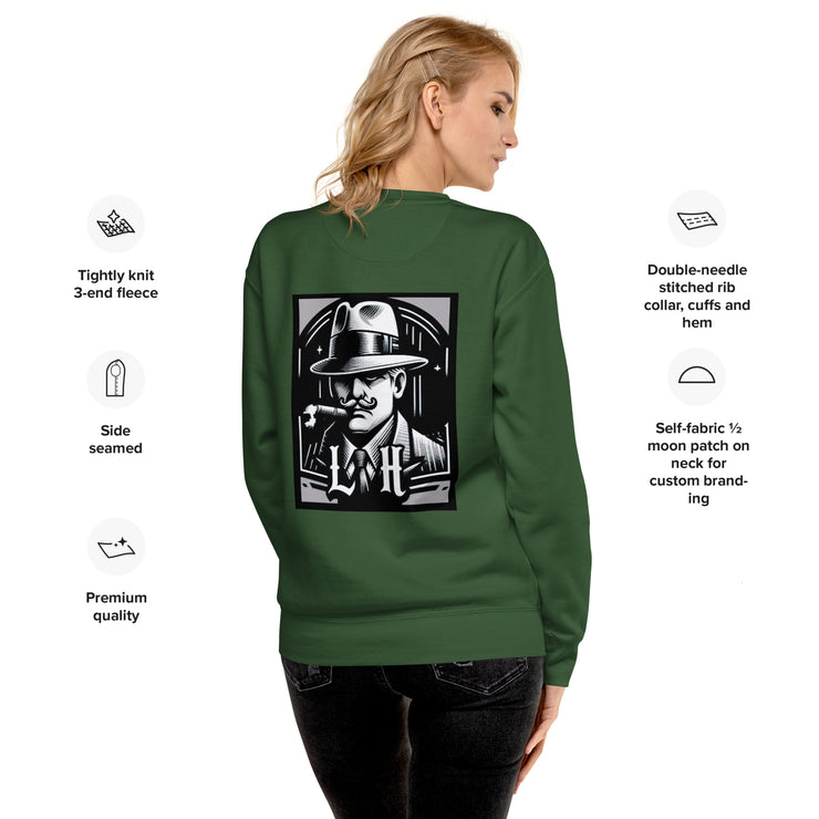 Locally Hated Merch - Gangster Smoking - Unisex Premium Sweatshirt 