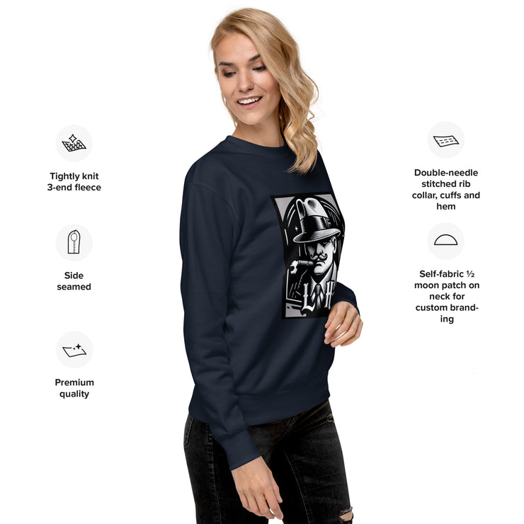 Locally Hated Merch - Gangster Smoking - Unisex Premium Sweatshirt 