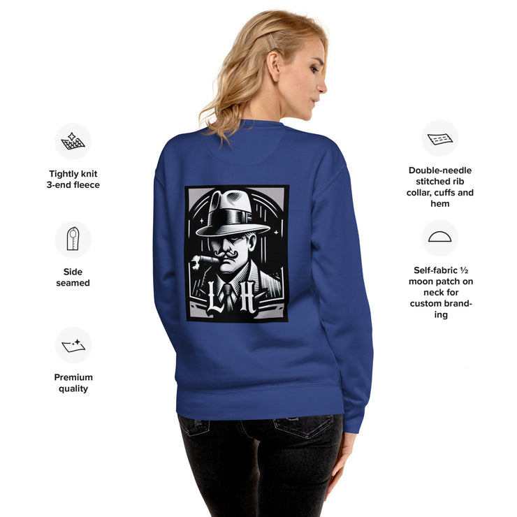 Locally Hated Merch - Gangster Smoking - Unisex Premium Sweatshirt 