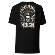 Locally Hated Merch - 2 Gun Skull Orange - Unisex staple eco t-shirt #1