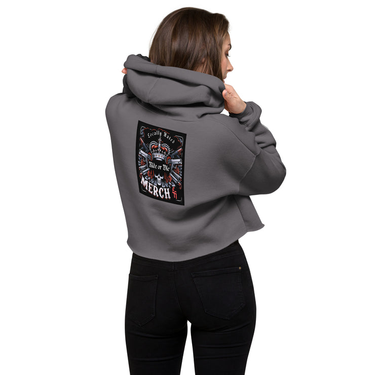 Locally Hated Merch - Red 2 Gun Ride or Die - Crop Hoodie 